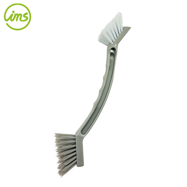 brosse d'angle 2 têtes fabriquée en Malaisie - gris